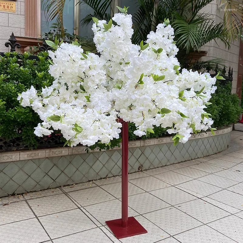 Decoratieve bloemen kunstmatige kersenboom gesimuleerde perzik bruiloft el huis meubels verjaardag achtergrond decoratie