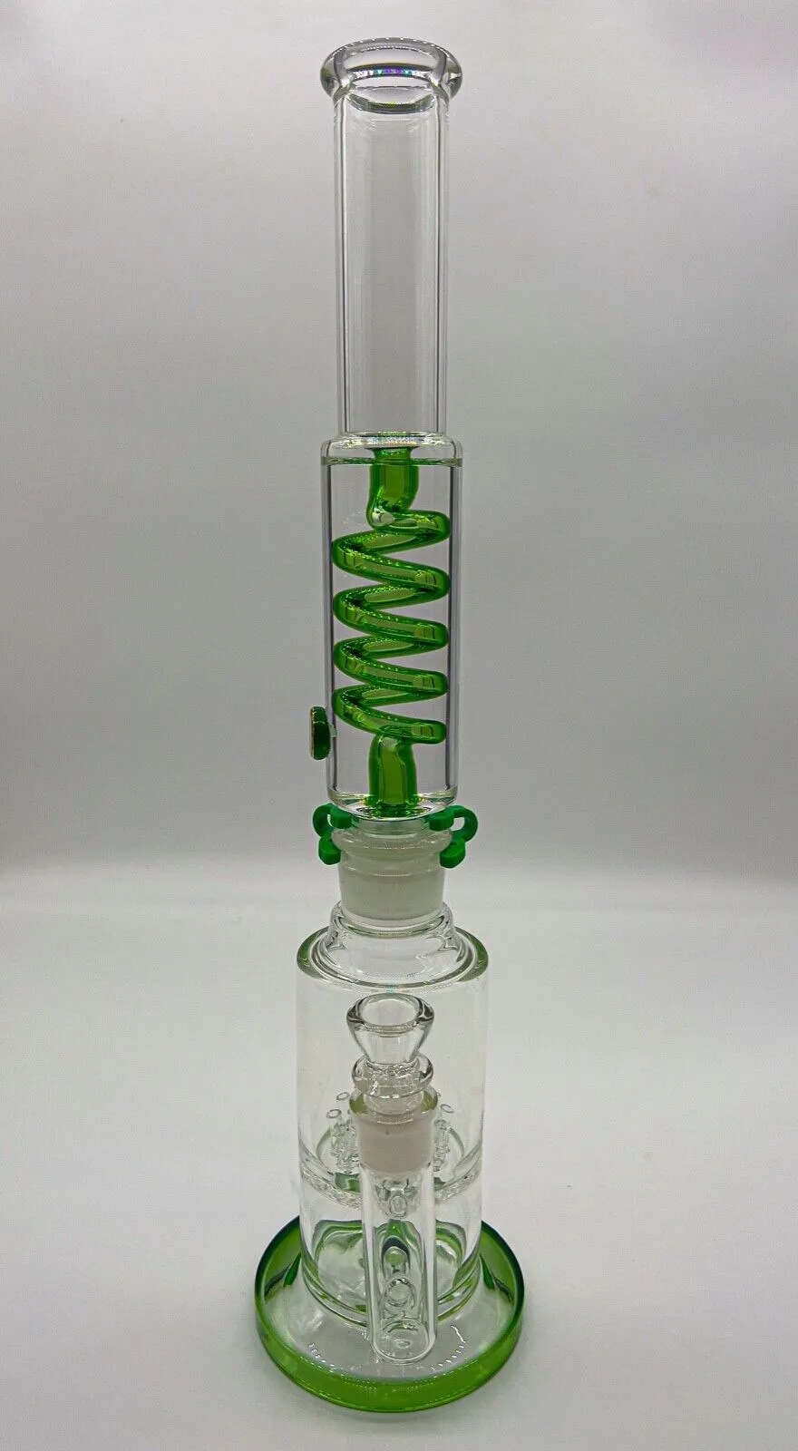 Vintage Freezer Glycerin Coil Glass BONG 19INCH Hookah Water Smoking