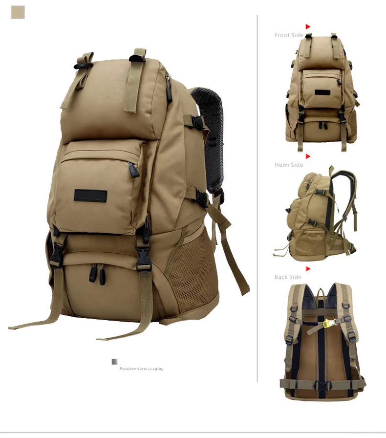 DUFFLAGE TAG Classic 40l rugzak Casual heren dames rugzak grote capaciteit waterdichte opbergruimte canvas wandelingen tassen oxford outdoor sport wandelen rugzakken