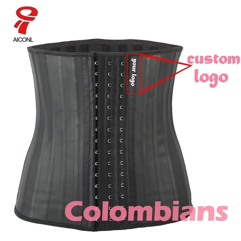 Femmes Shapers taille ventre Aiconl Latex formateur Corset ventre Plus mince ceinture corps modélisation sangle Ficelle Cincher fajas 220923