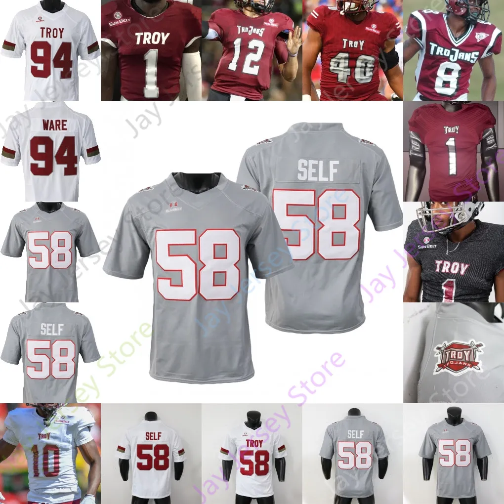 Troy Trojans Football Jersey NCAA College Demarcus Ware Gunnar Watson Kimani Vidal Barber Johnson Slocum Jr. Billingsley Stoudemire