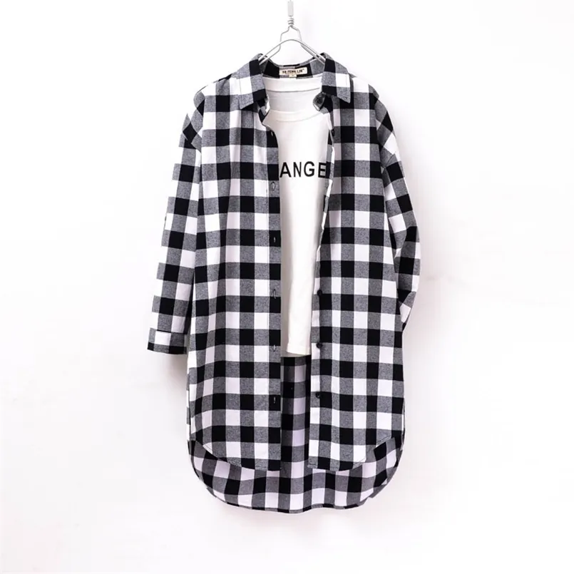 Women27s Button Down Long Sleeve Blouse Shirt Autumn Plus Size Cotton ...