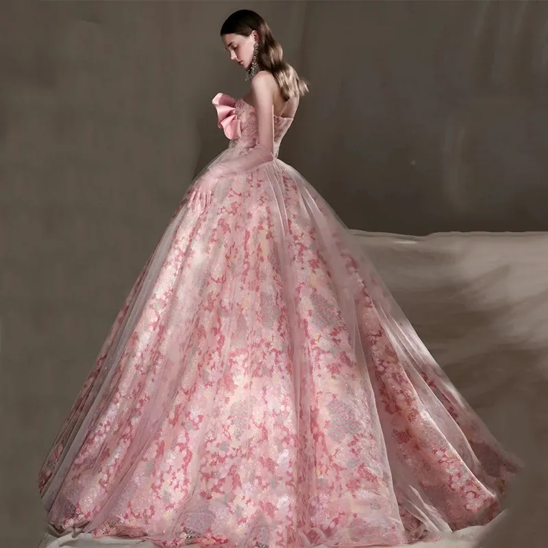 vintage pink wedding dress Hot Midi-length Prom Dress,Wedding Guest Outfit fg4683 Victorian inspired ball gown with defined waist and dramatic volume Closure Vintage Pink Wedding