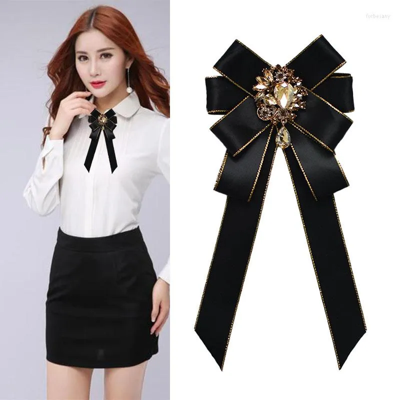 Bow Ties Korean Version Of Tie British Men's Groom Get Married Necktie Women's Shirt Rhinestone Collar Flower Western Jewelry