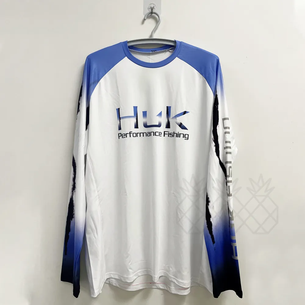 Huk Fishing長袖 Ji Hukフィッシングシャツ：メンズロングスリーブの屋外Tシャツ