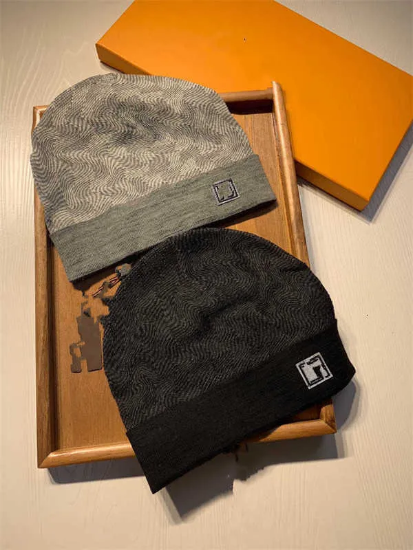 Czapka/czapki z czaszkami 2022HH6 czapka z dzianiny projektant czapka typu beanie męskie damskie dopasowane czapki Unisex kaszmirowe litery Casual czapki z czaszkami moda na zewnątrz