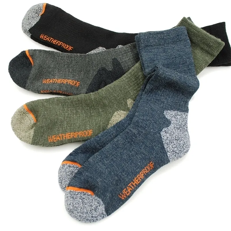 Мужские носки, мужские флисовые носки из мериносовой шерсти, шерстяные термотеплые зимние спортивные дышащие носки для мужчин 4146 220923