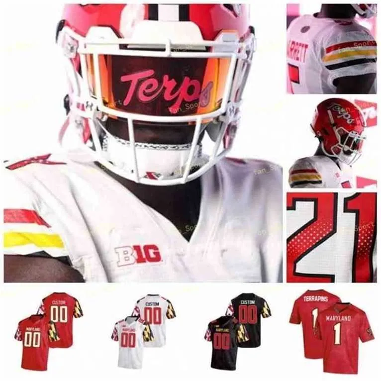 SJ Maryland Terrapins Football Jersey NCAA College SJ SH Jackson McFarland Jr. Keandre SJ Nes Pigrome Moore Davis Heyward-Bey Peny Boone Jarrett