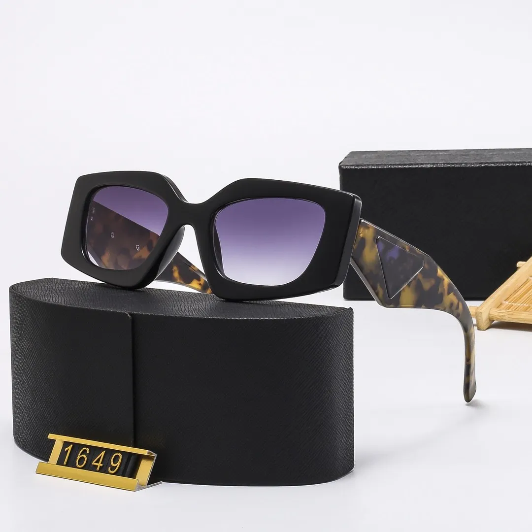occhiali da sole da donna classici Summer Fashion Irregular 1649 Style metallo e occhiali con montatura in plancia Lenti con protezione UV di alta qualità