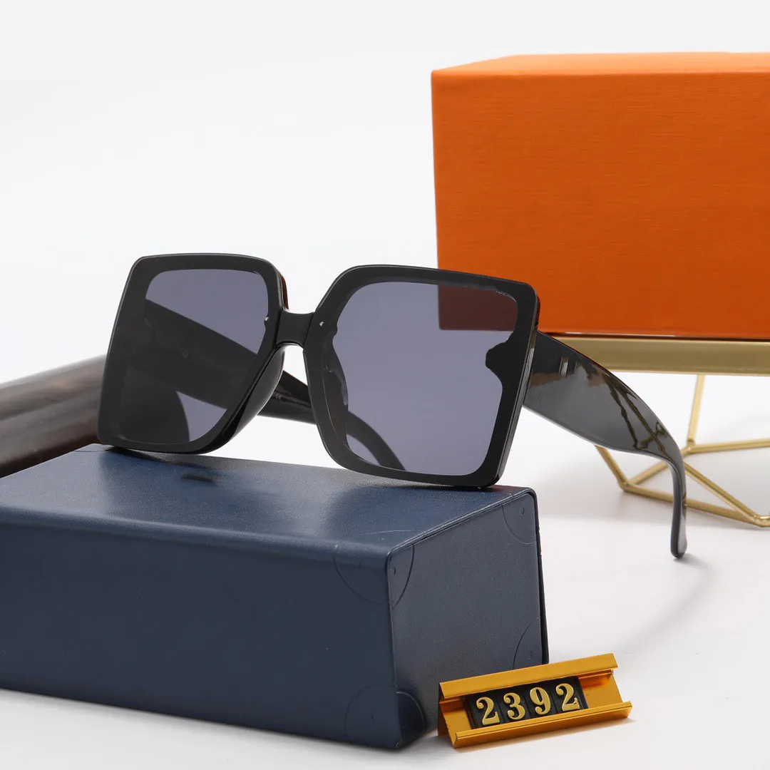 2022 Marca de luxo de luxo de enormes óculos de sol lentes gradiente de moda de design clássico quadrado para homens gama de sol uv400 2392