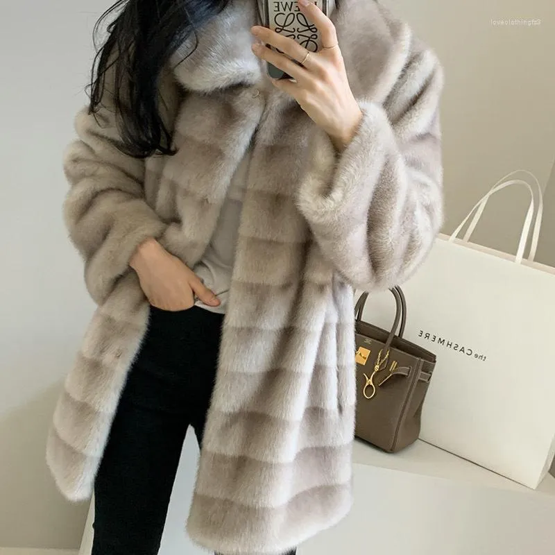 Dames vacht warme jas voor vrouwen jassen winterwear solide dames winter 2022 mode faux jas mink teddy