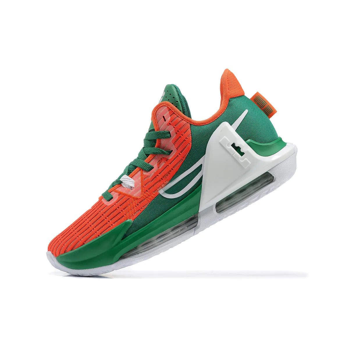 Green and white clearance lebrons
