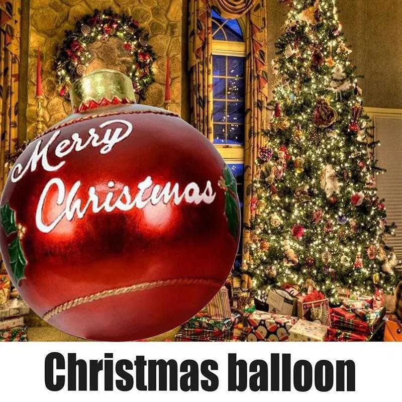 Gift Christmas Decorations 60cm Large Year Pvc Balls Tree New Xmas Hristmas For Home Outdoor Inflatable Toys 2022 G220925