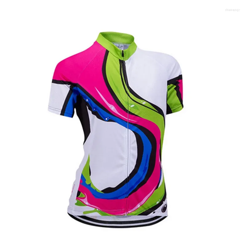 Giubbotti da corsa 2022 Donna Estate Maglia da ciclismo all'aperto Traspirante Quick-Dry Manica corta Triathlon SportsCycling Maglie Strada Bicyle