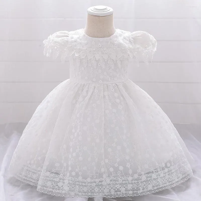 Girl Dresses Baby Baptism For Christening Gowns Wedding Party Lace Dress Infant 1st Year Birthday Princess