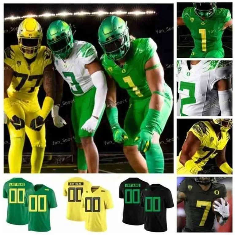 2021 Oregon Ducks Football Jersey NCAA College Justin Herbert CJ Verdell Kayvon Thibodeaux Tyler Shoug