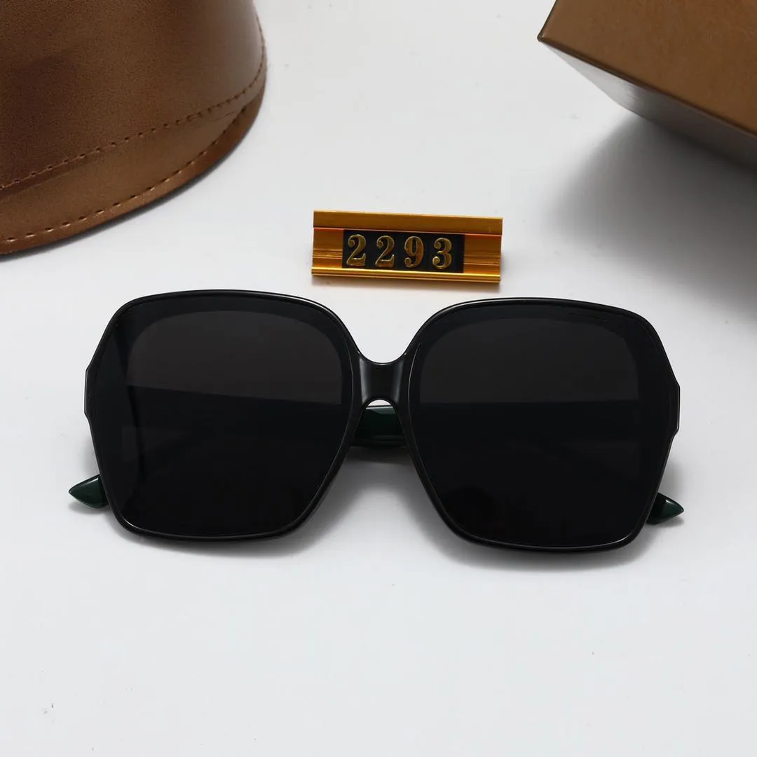 2022 Luxury brand Oversized frame Sunglasses Fashion Classic design square For Men Women sun glasses uv400 2293