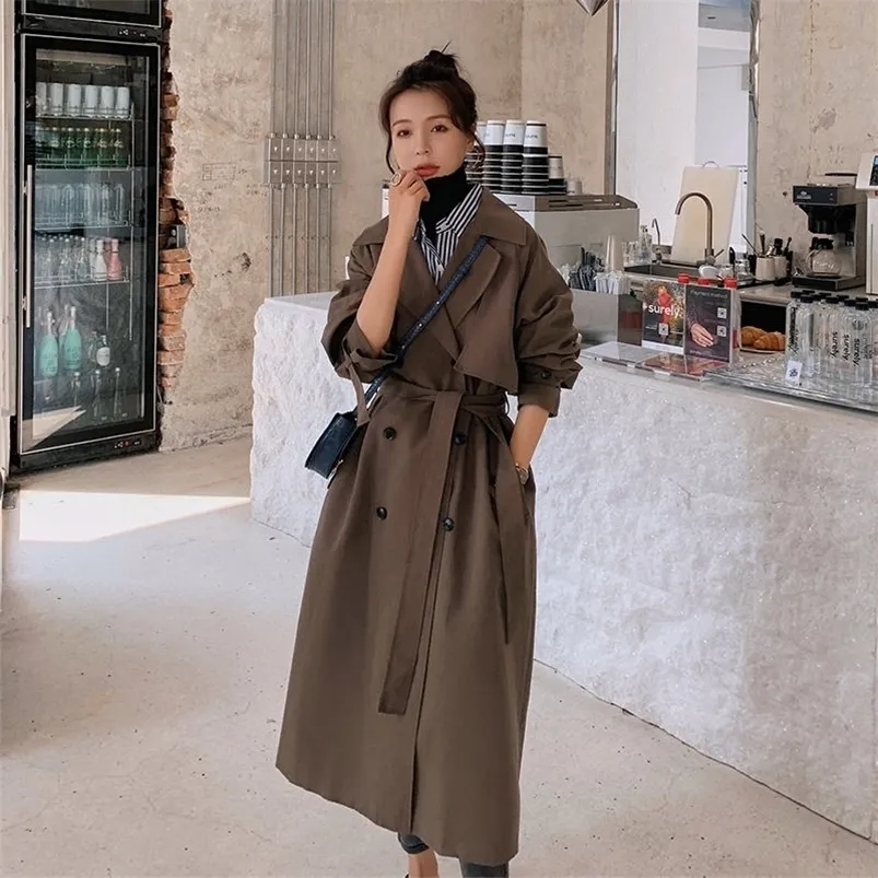 Stylish Black Trench Coat Brown Womens Perfect For Casual And Work Wear  Long Jacket With Windbreaker BAt159 220924 From Huang02, $30.78