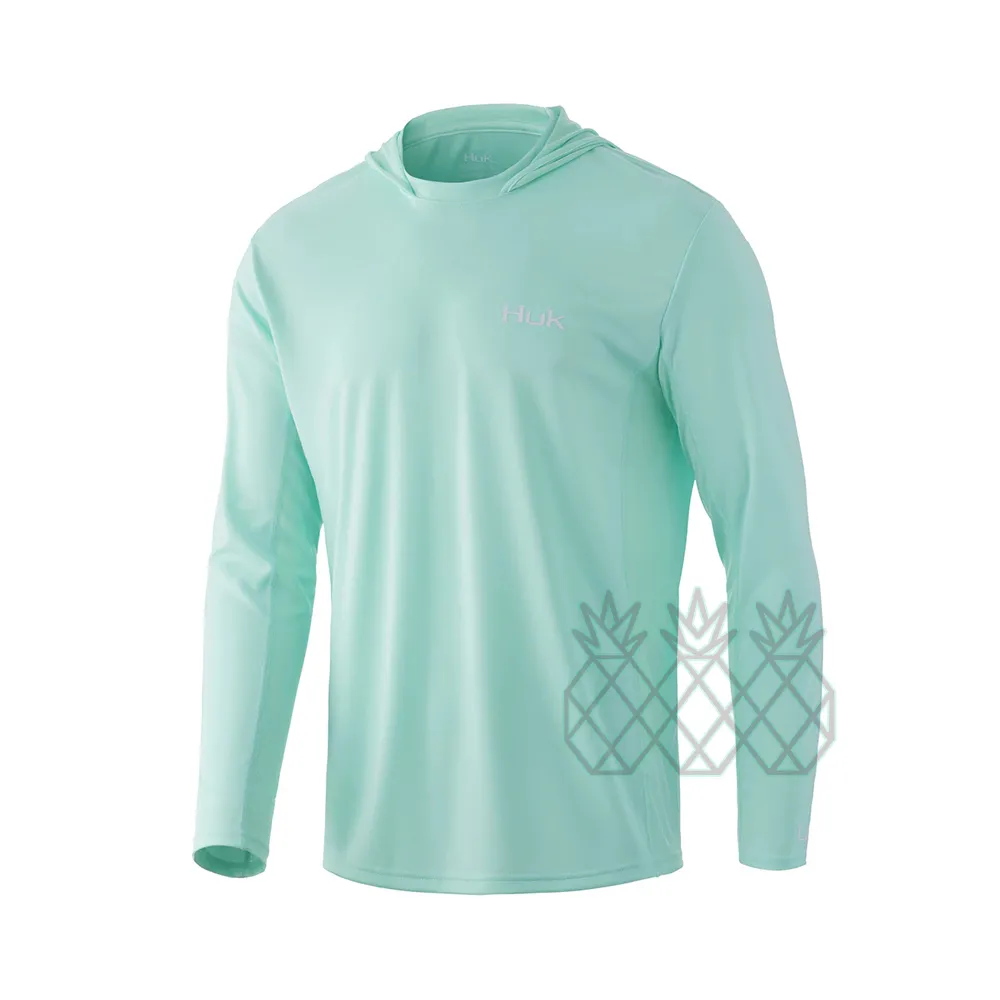 Huk fishing 長袖シャツ Hukフィッシングシャツ：メンズロングスリーブの屋外Tシャツ