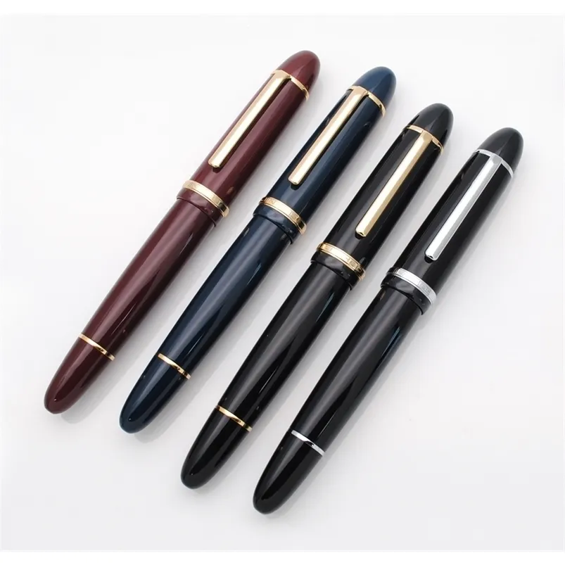 Fountain Pens Jinhao X159 Akrilik Siyah Çeşme Kalem Metal Klip Genişletilmiş İnce NIB 05mm Mürekkep Yazma Hediye Kalemi Ofis Okulu Malzemeleri Sabit 220923