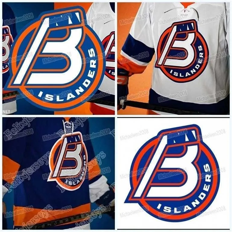 Maillot de hockey Gla MitNess MitNess Bridgeport Islanders AHL 2021 Seth Helgeson Wilde Samuel Bolduc Jeff Kubiak Anatoli Golyshev Otto Koivula Cole Coskey