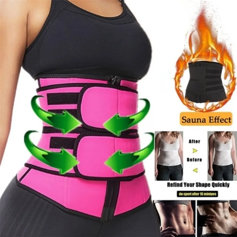 Kvinnors shapers midja mage slitstränare neopren bastu bälte för kvinnor viktminskning cincher kroppskontroll rem bantning 220923