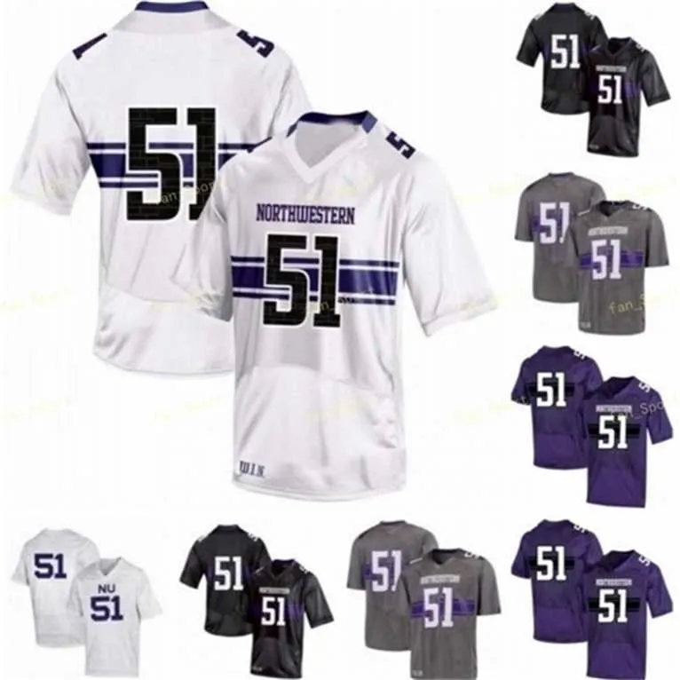 Sj NCAA College Jerseys Northwestern 25 Isaiah Bowser 88 Bennett Skowronek 18 Clayton Thorson 28 Jeremy Larkin Custom Football Stitched