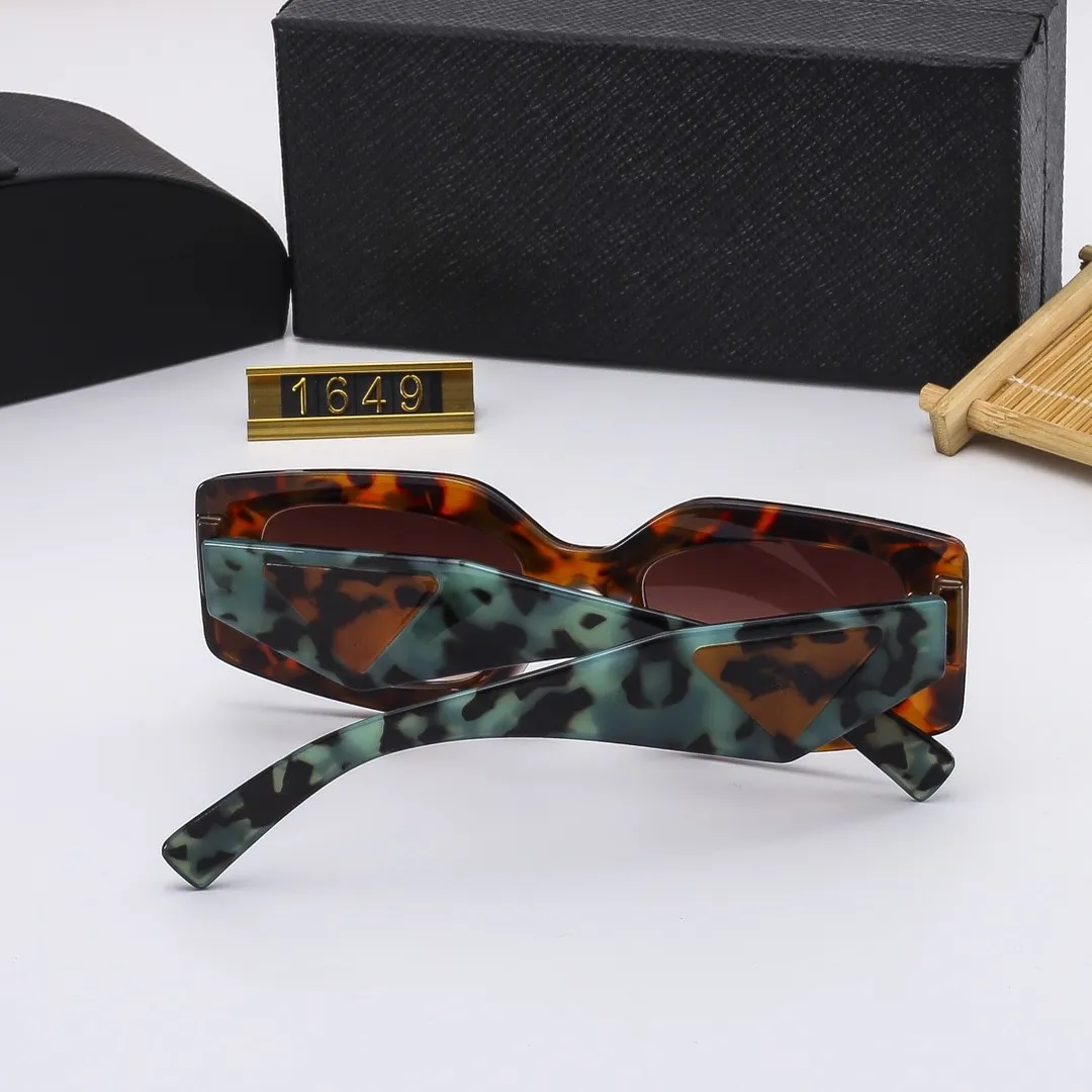 occhiali da sole da donna classici Summer Fashion Irregular 1649 Style metallo e occhiali con montatura in plancia Lenti con protezione UV di alta qualità