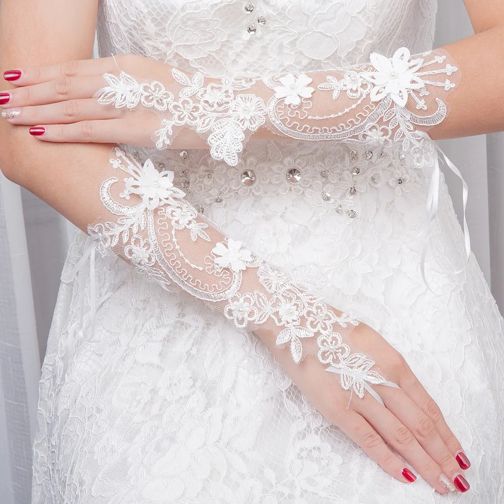 Bride Wedding Dress Lace Gloves Long Gloves Wedding Accessories Bridal Gloves