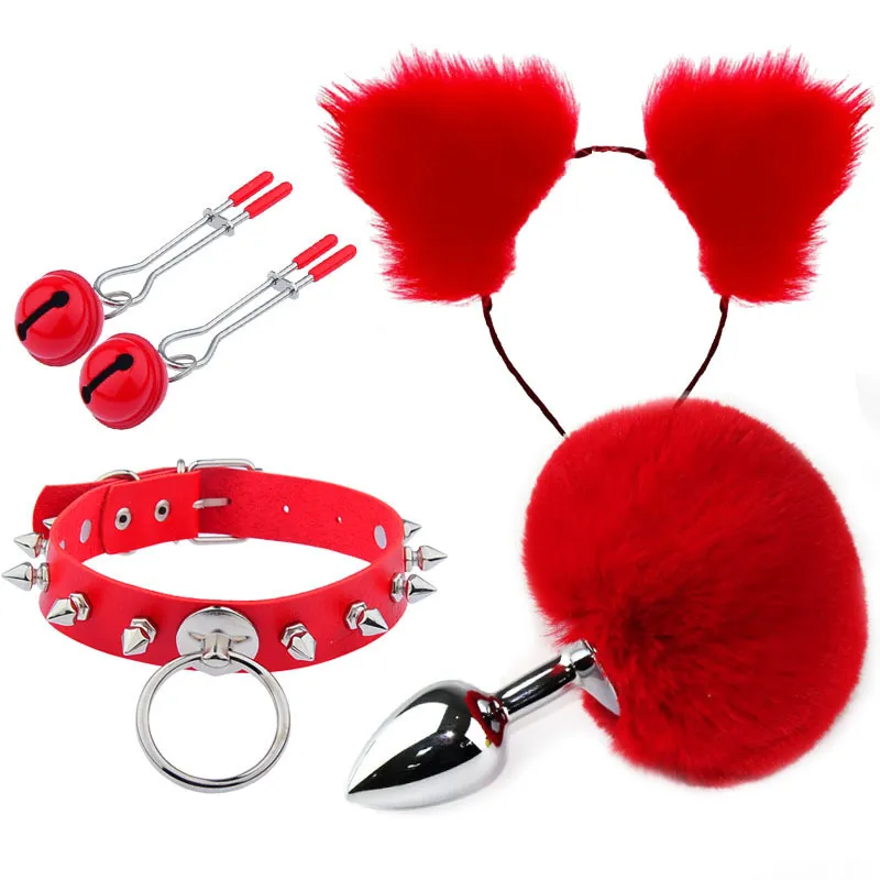 Anální hračky, anální kolík, ocas, hraní rolí, flirtování, fetiš, erotika, lolita, cosplay, anime, vlasy, kočičí uši, chlupatý pásek v zadku_voghion.com