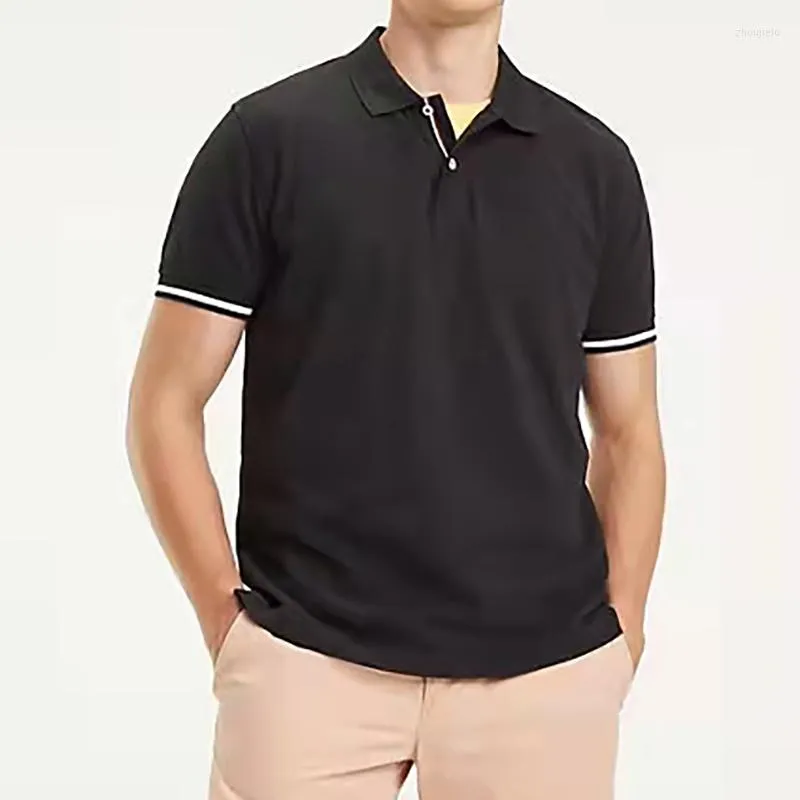 Polo da uomo Hombre TOM1 Polo da uomo di alta qualità a maniche corte in cotone casual Camisa maschile per Homme