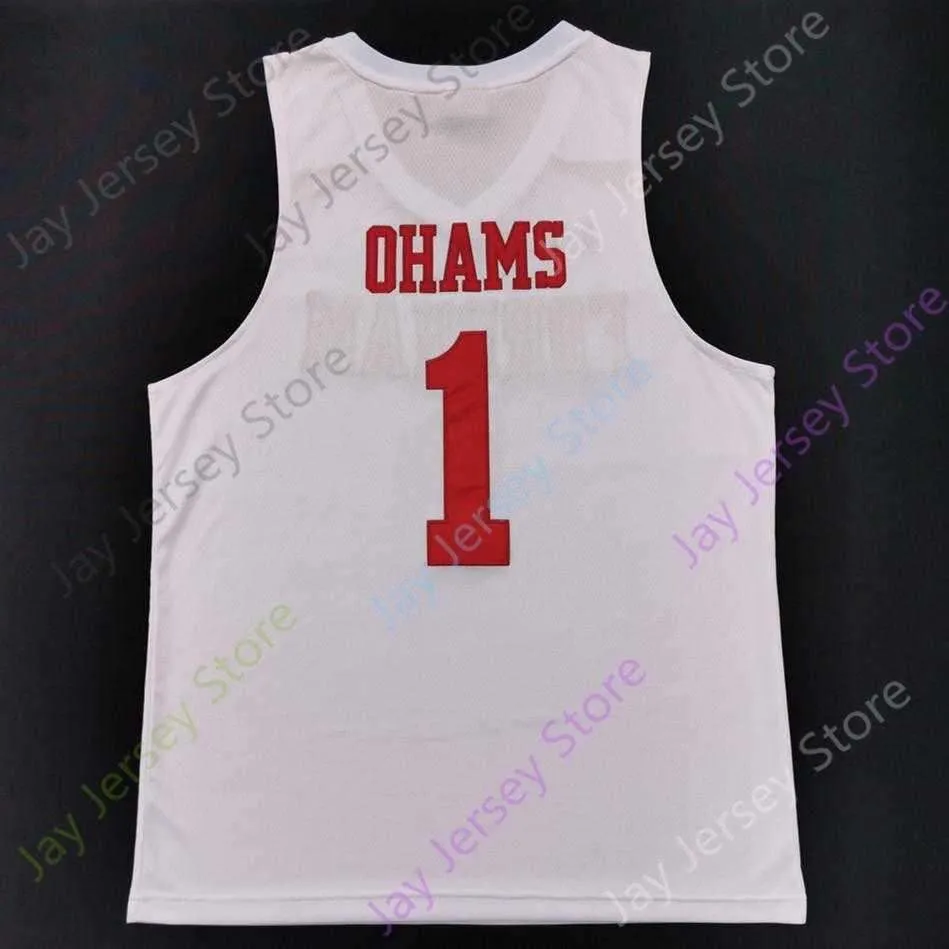 2020 New NCAA College Fordham Jerseys 1 Chuba Ohams Basketball Jersey Size Men Youth Adult All Stitched