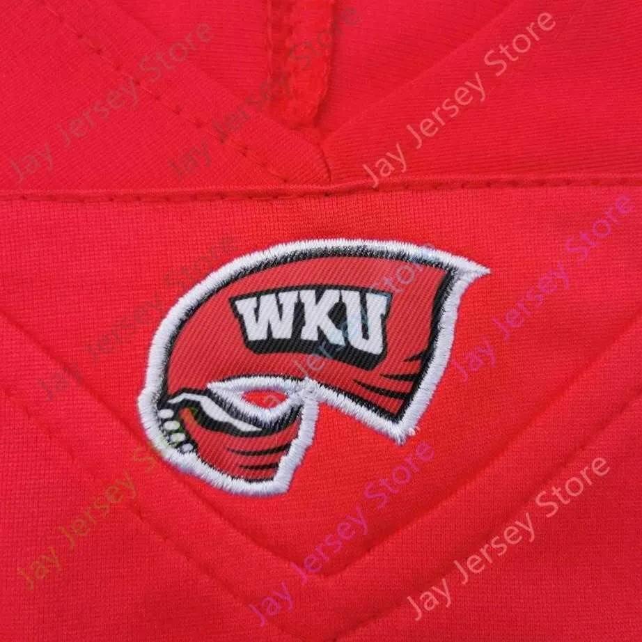 Custom Western Kentucky Hilltoppers WKU Football Jersey NCAA College  Storey Steven Duncan Gaej Walker Tyrrell Pigrome Mitchell Tinsley