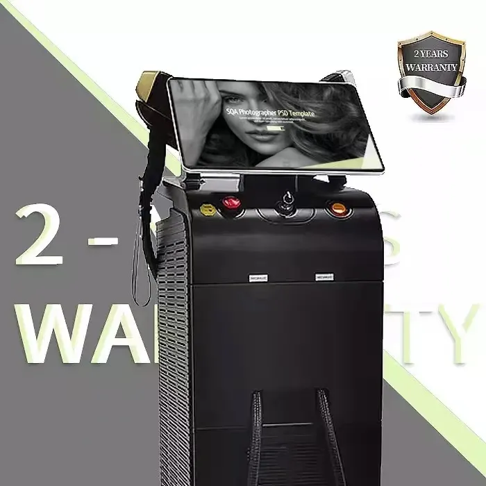 CE Approval Three Wavelength 2 Handles Diode Laser Epilator Machine