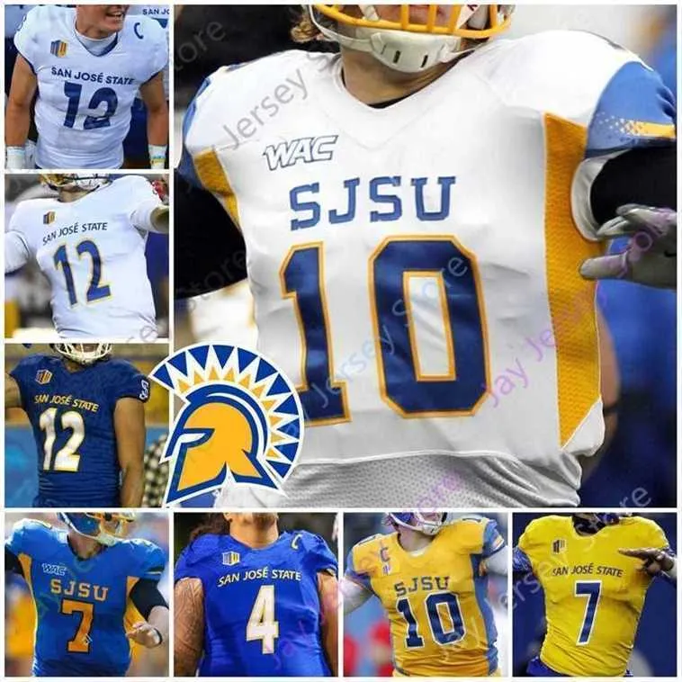 Mitch raro San Jose State Spartans SJSU Jersey de futebol NCAA College Josh Love Dejon Packer Nick Nash Walker Gaither Hamilton Osuna Starkel Robinson