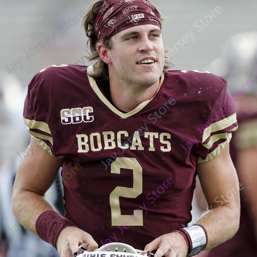 NCAA College Texas State Bobcats Football Jersey Layne Hatcher Hil Ashtyn Hawkins Tupou Kordell Rodgers Bell Morris Harris Brown Ortega-Jones Banks Mayo