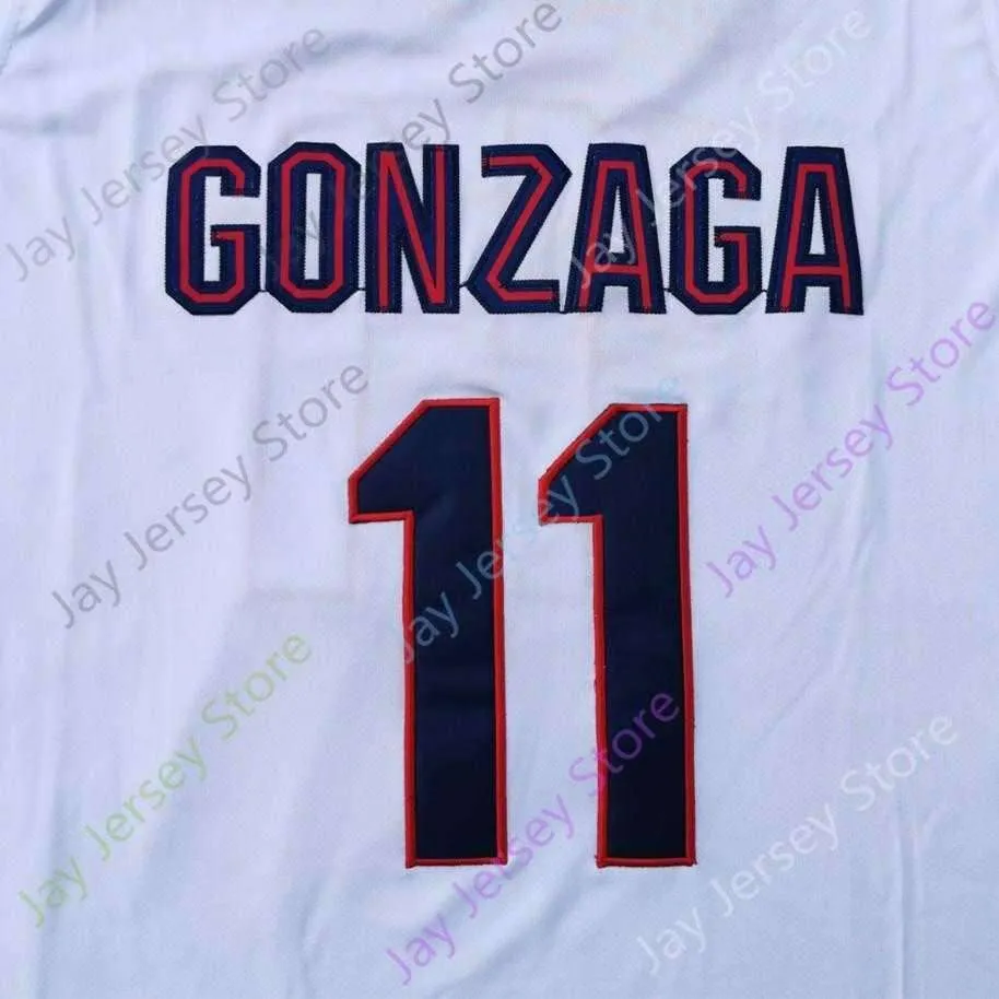 2021 Final Four New NCAA College Gonzaga Bulldogs Jerseys 11 Sabonis Basketball Jersey Size Youth Adult All Stitched and Embroidery