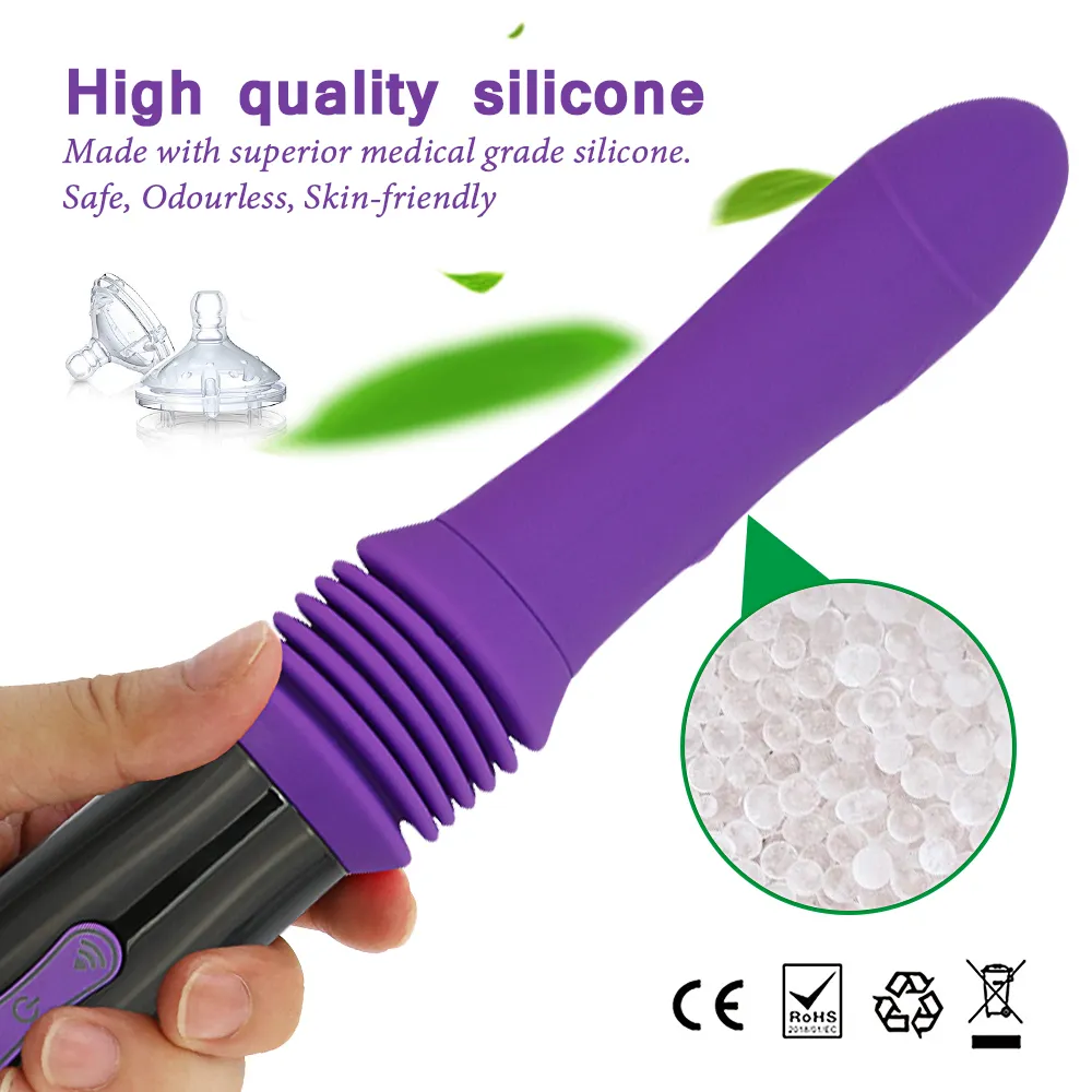 Vibrators Sex hine Telescopic Dildo Vibrator Automatic Up Down Massager G Spot Thrusting Retractable l T_voghion.com