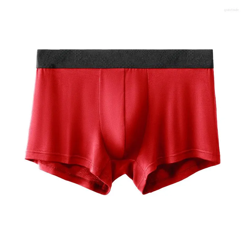 Cuecas boxer respiráveis ​​meninos modais boxers boxers grandes tamanho fino u bolsa shorts de cuecas masculinos sexy para roupas íntimas de menino