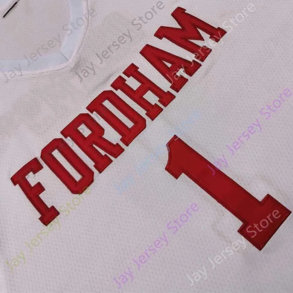 2020 New NCAA College Fordham Jerseys 1 Chuba Ohams Basketball Jersey Size Men Youth Adult All Stitched