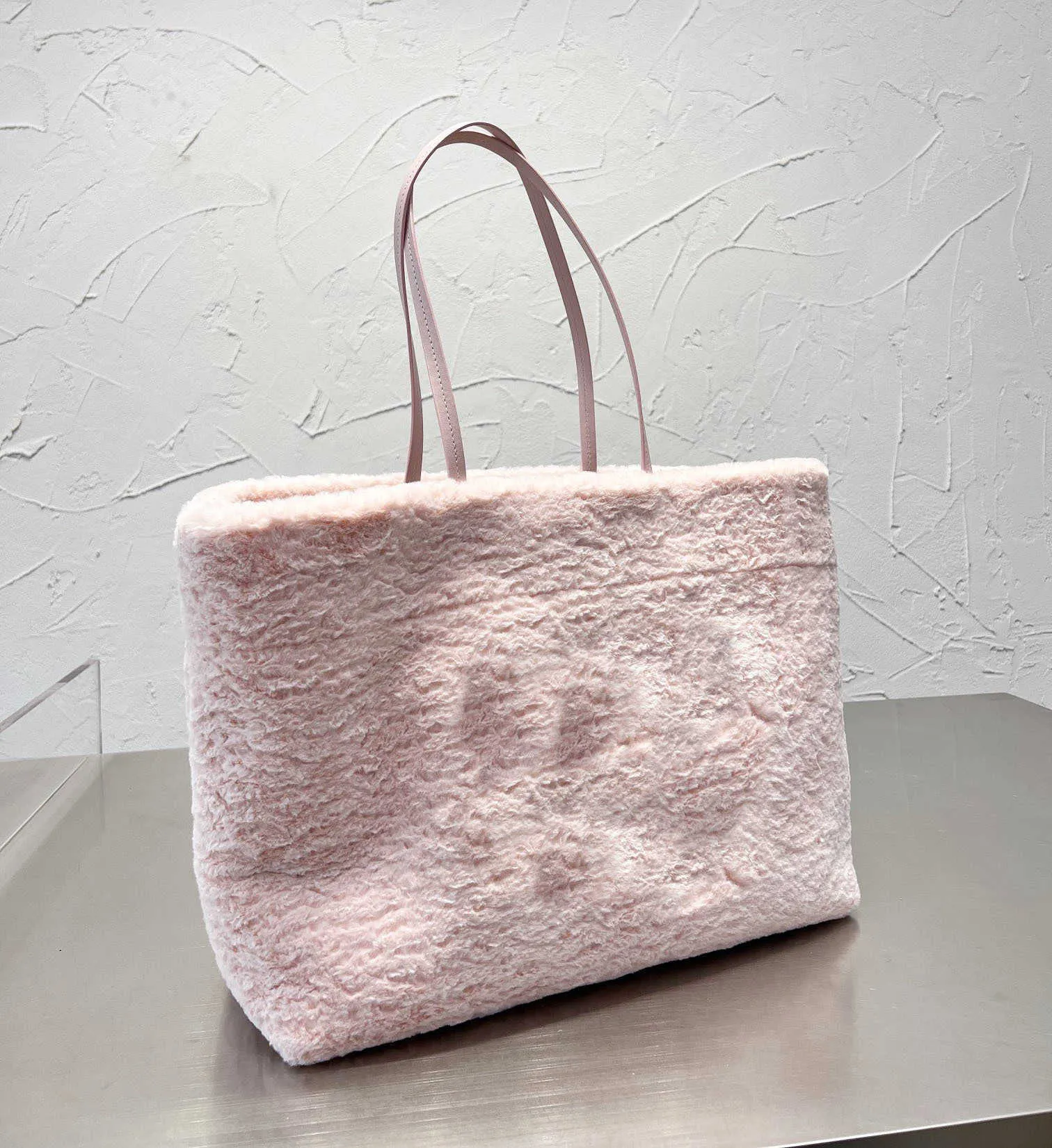 Totes Winter Plush Women Torba na zakupy torebka Torebka Taszka Frota Letter Duża Pakiet Pakiet Kieszonkowy Wysoka jakość Portfel 0926