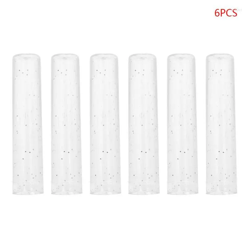 6 stks schattige potlooddop mouw cover extender plastic protector schoolbenodigdheden