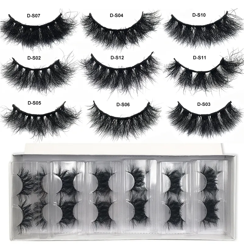 Makeup Tools Red Siren Mink Lashes Wholesale 51050 Par Fluffy Real Hair Natural Eyelashes Short Wispy Bulk 220922