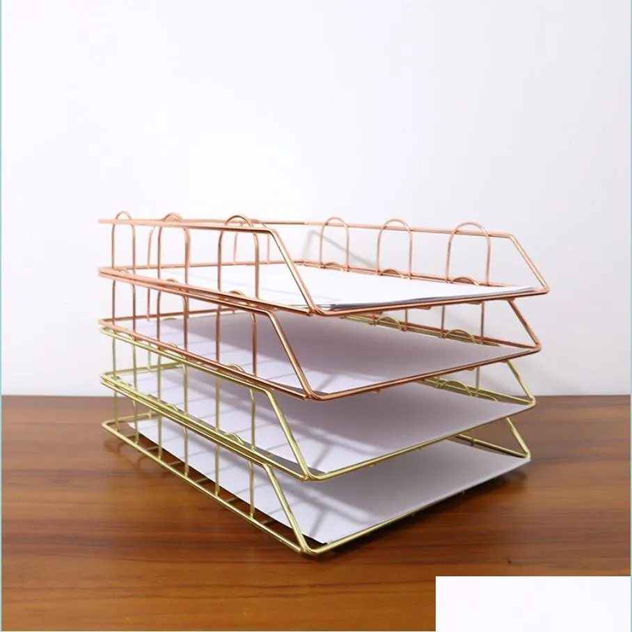 Wholesale Desk Drawer Organizers A4 Book Desk Document Magazine Der Organizers Sorting Rack Can