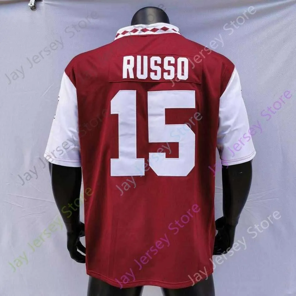 2020 New NCAA Temple Owls Jerseys 15 Anthony Russo College Football Jersey Red Size Youth Adult All Stitched