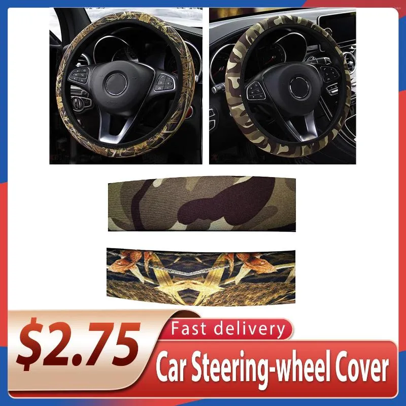 Steering Wheel Covers Cover Interior Accessories Fit For Most Cars DIY Car Steering-wheel Camouflage Anti-slip