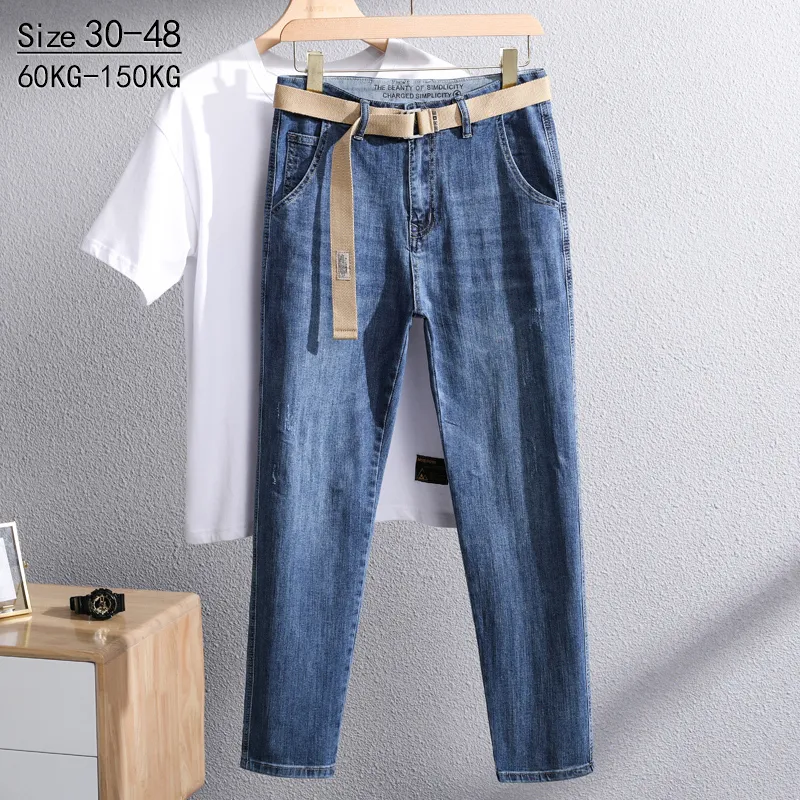 Männer Jeans Männer Solide Retro Plus Größe 40 42 44 48 Harajuku Koreanischen stil Freizeit Oversize Alle spiel Mode baumwolle Studenten Hosen 220923