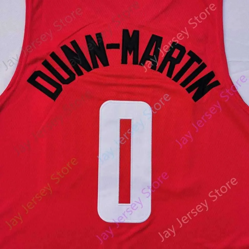 2020 New NCAA College DUQ Duquesne Dukes Jerseys 0 Tavian Dunn-Martin Basketball Jersey Red Size Youth Adult All Stitched