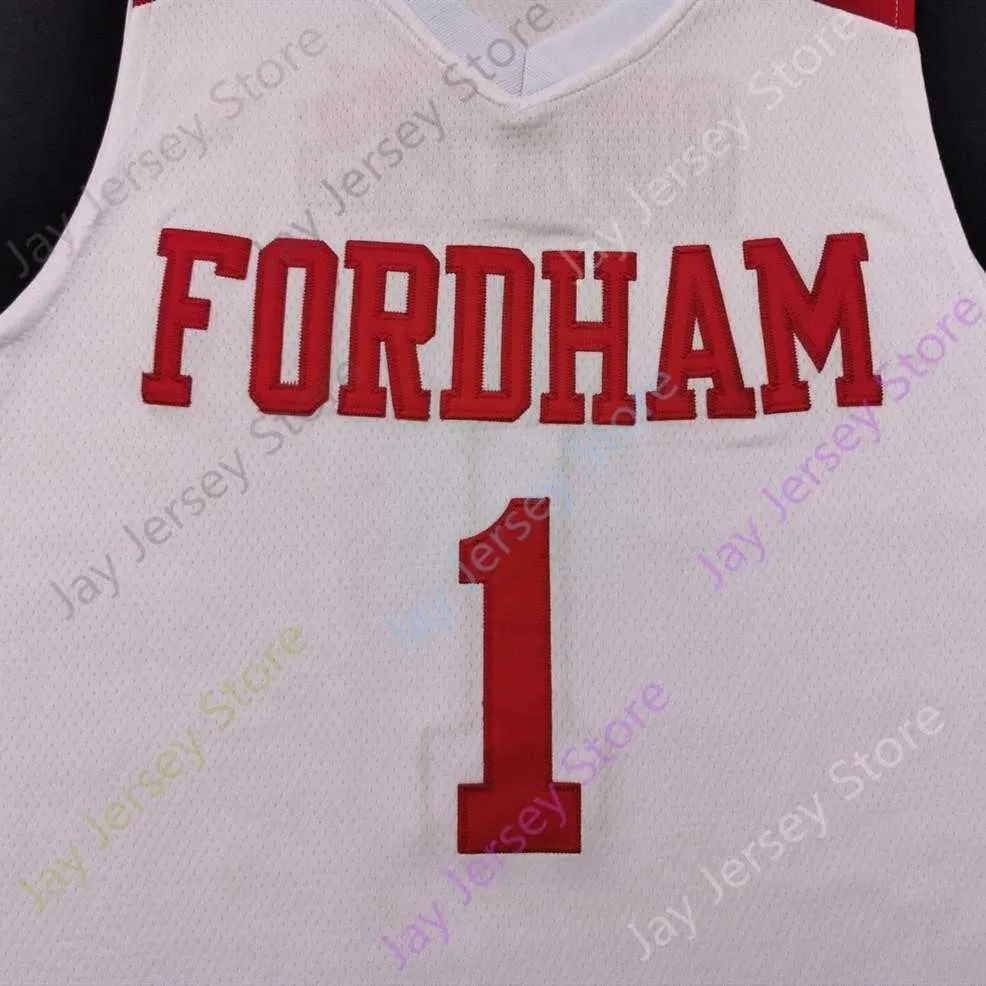 2020 New NCAA College Fordham Jerseys 1 Chuba Ohams Basketball Jersey Size Men Youth Adult All Stitched