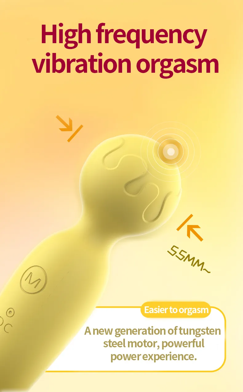 Vibratori Potente vibratore per donne Giocattoli sessuali Massaggio con bacchetta magica a 10 velocità Massaggio USB punto G con bastone AV_voghion.com